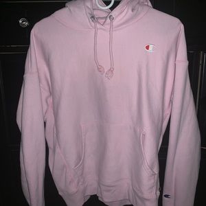 CHAMPION LIGHT PINK REVERSE WEAVE HEAVY HOODIE